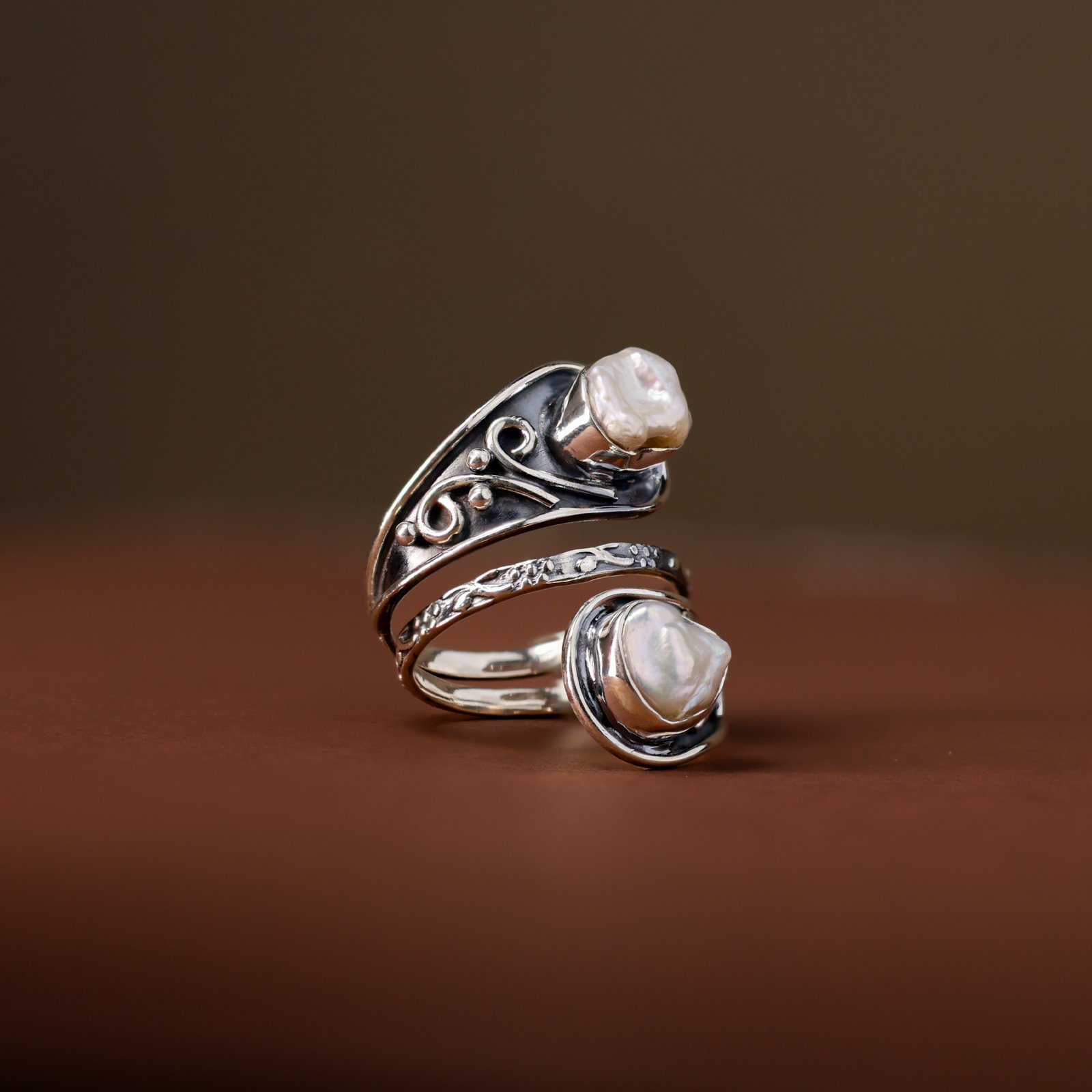 The Emerald Oasis Cocktail Ring