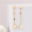 Minimalist Chain Pearl Dangler Earring