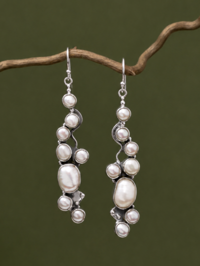 The pearl Nabula Dangler Earring