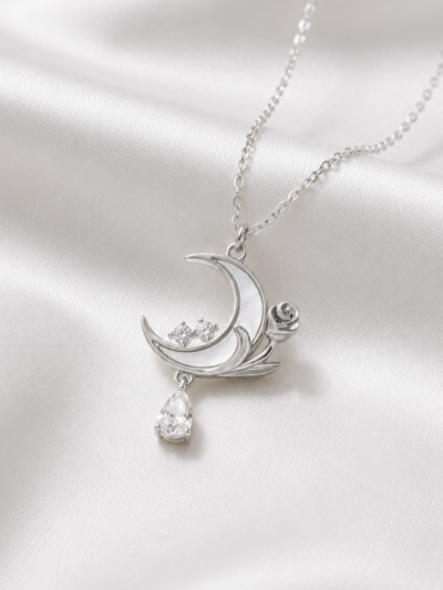 Romance of the Crescent Moon Necklace