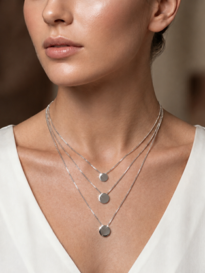 Triple Eclipse Layers Necklace