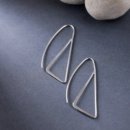 Abstract Wire Triangle Dangler Earring