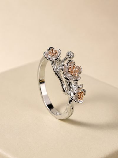 Dreamy Cherry Vine Ring
