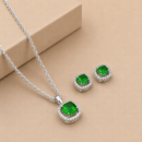The Imperial Cushion Heirloom Pendant Set