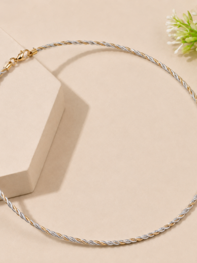 The Eternal Golden Braid Necklace