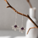 Bloom of the Violet Twilight Dangler Earring