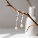 Wave of ocean Dangler Earring