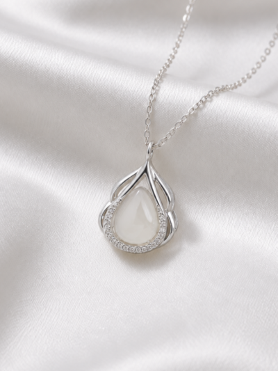 The Opaline Dewdrop Necklace