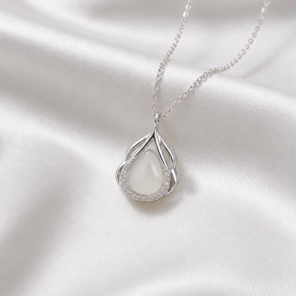 The Opaline Dewdrop Necklace
