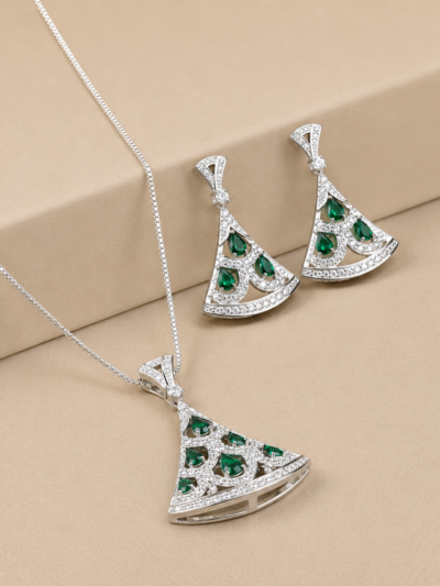 The Imperial Green Deco Parure Set