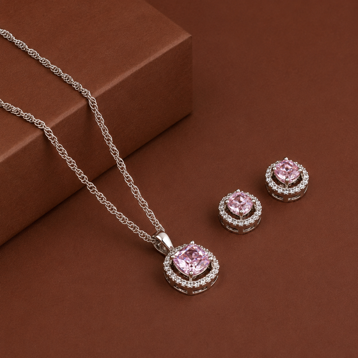 Blush of the Dawn Pendant Set