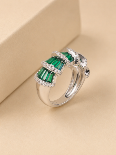 The Enchanted Pine Grove Cocktail Ring