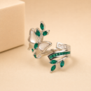 The Forest Fern Cocktail Ring