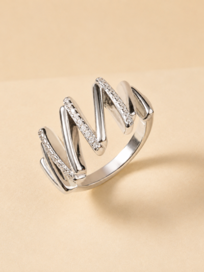 The Luminou Chevron Ring
