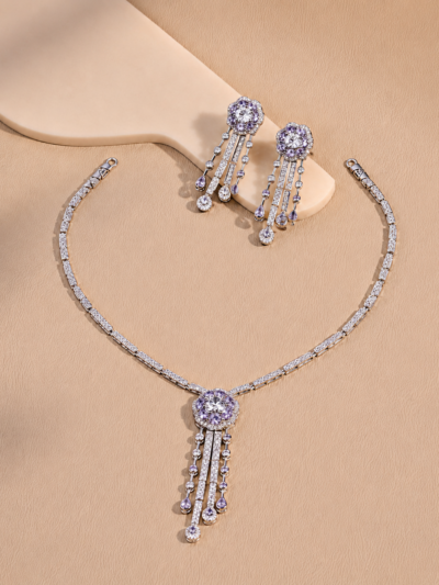 The Lavender Diamond Chandelier set