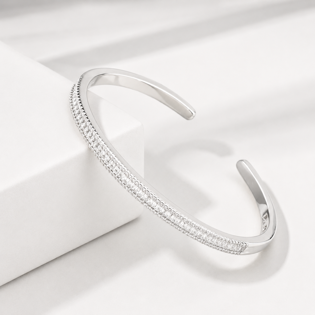 The Stella Diamond-Cut Cuff Bracelet