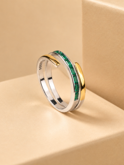 The Viridian Stack Ring