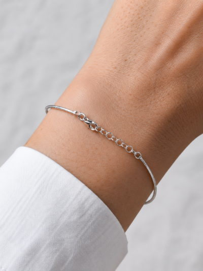The Stella Sterling Wire Bracelet