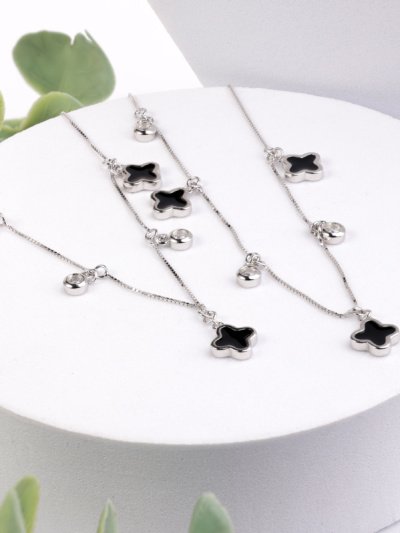 The Italian Shimmer Anklet Pair