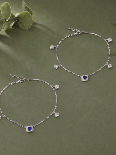 The Royal Square Charm Anklet