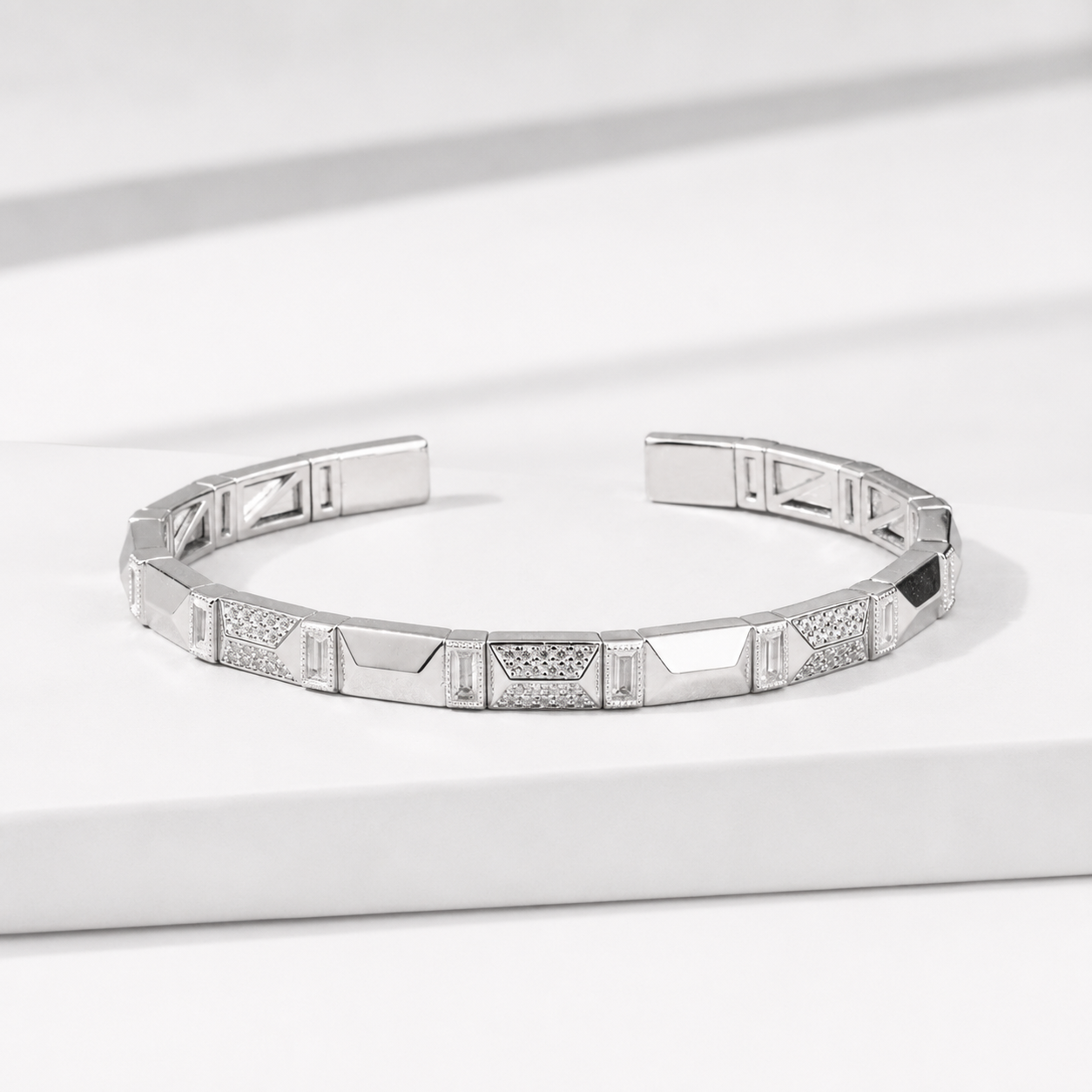 The Royal Pyramid Cuff Bracelet