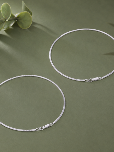 The Everyday Edge Anklet Pair