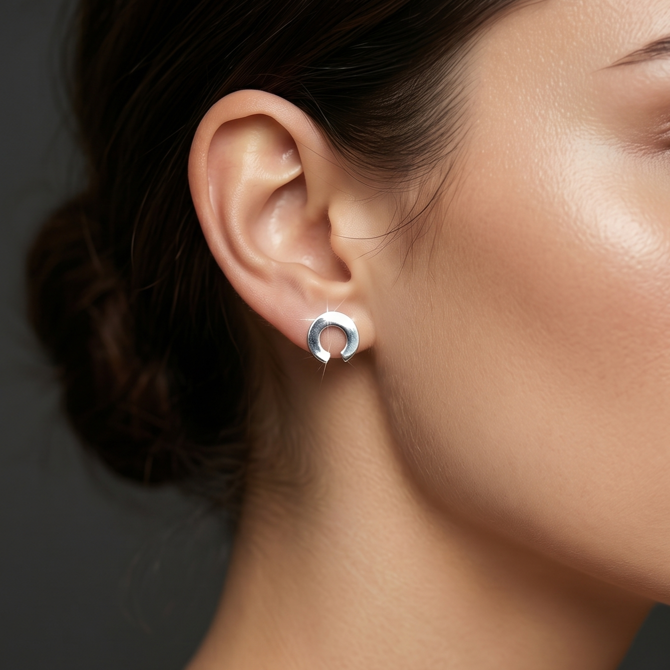 Midnight Eclipse Arch earring