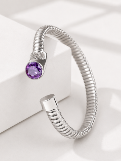 The Danbury Purple cuff Bracelet