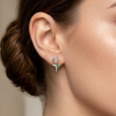 Shakespeare's Blushing Rose earring