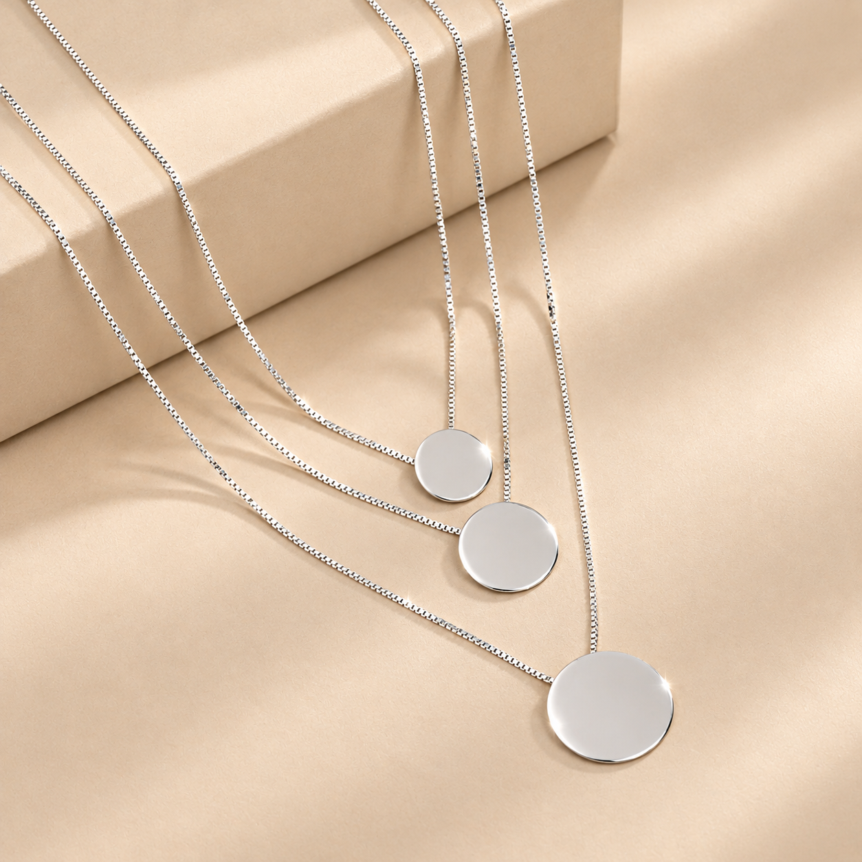 Triple Eclipse Layers Necklace - Image 2