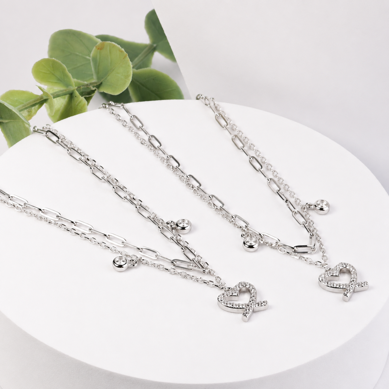 Chloe Charm Anklet Pair - Image 2