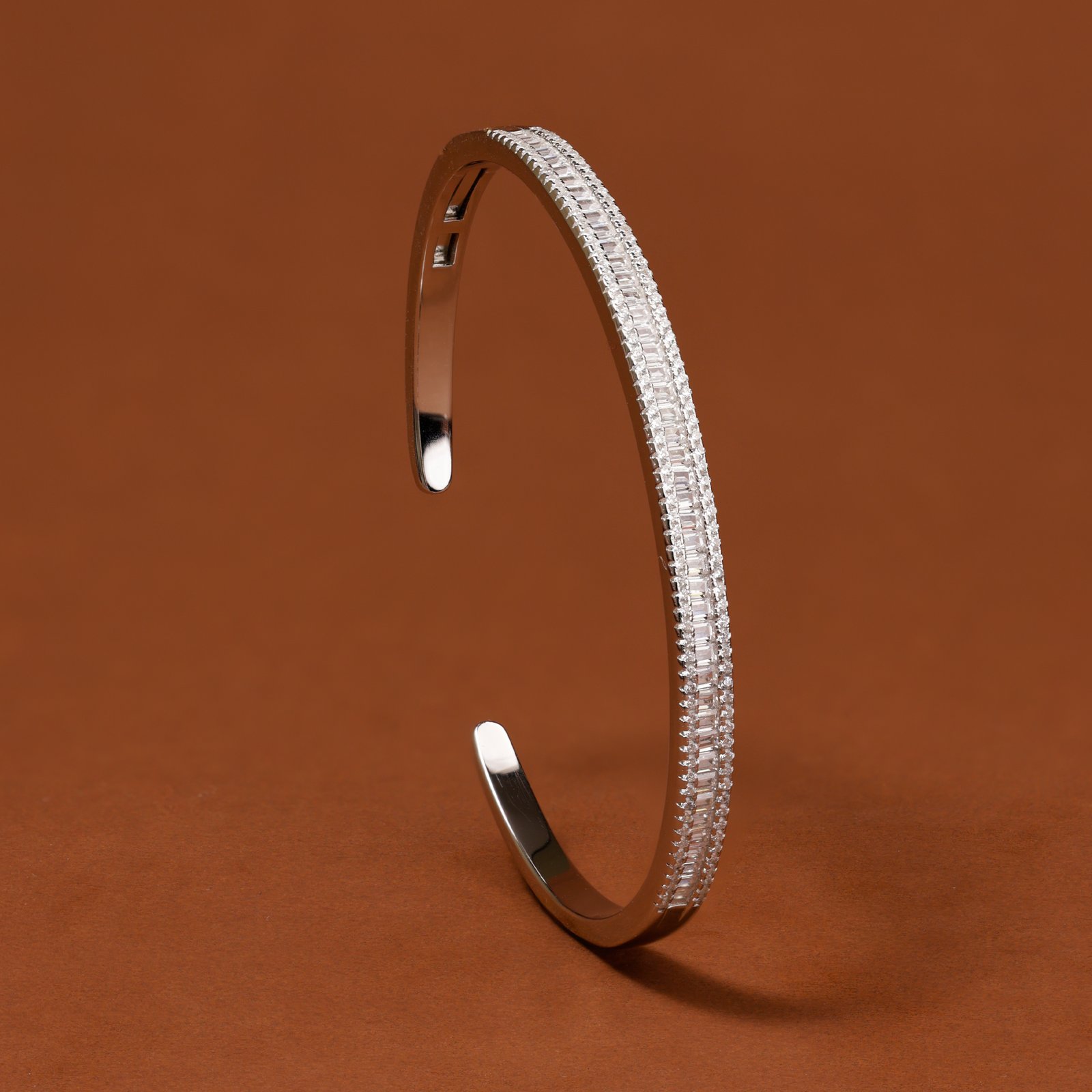 The Stella Diamond-Cut Cuff Bracelet - Image 5