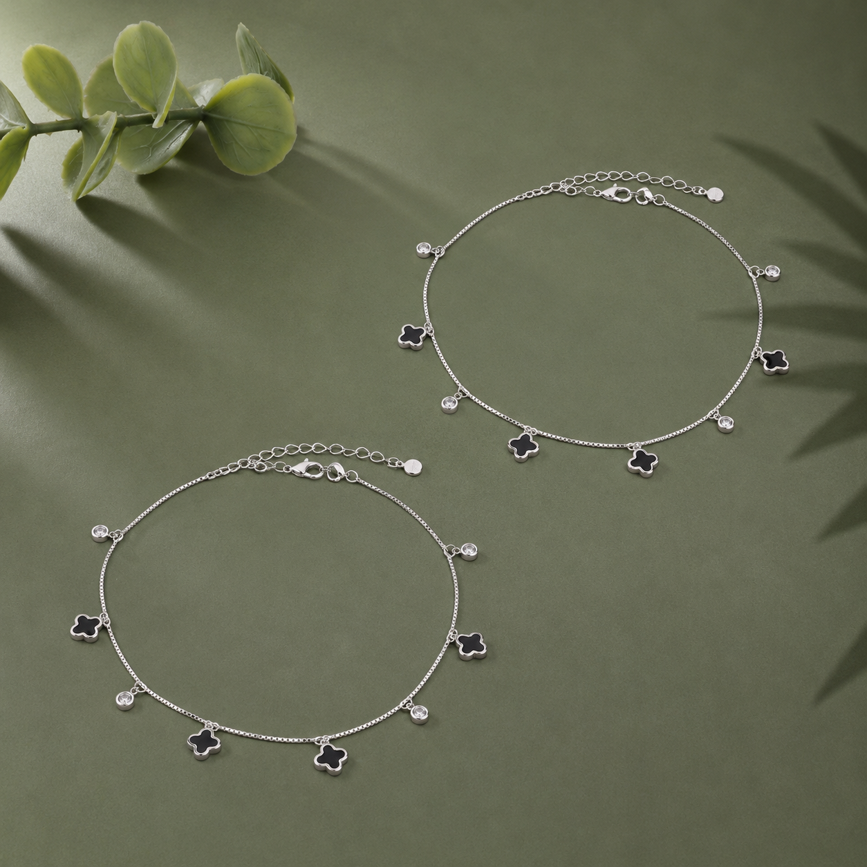 The Italian Shimmer Anklet Pair - Image 5