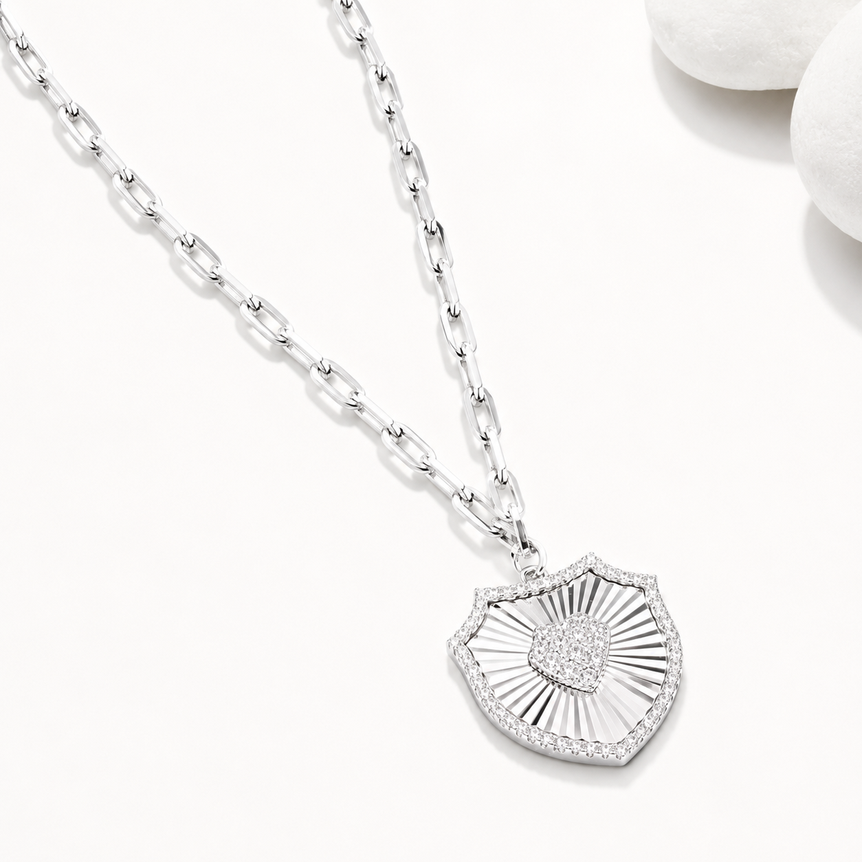Sunburst Shield Necklace - Image 2