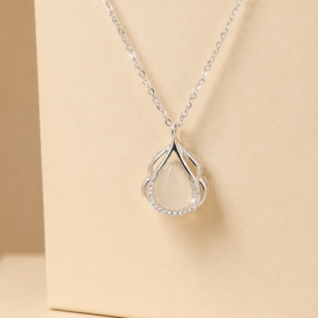 The Opaline Dewdrop Necklace - Image 2