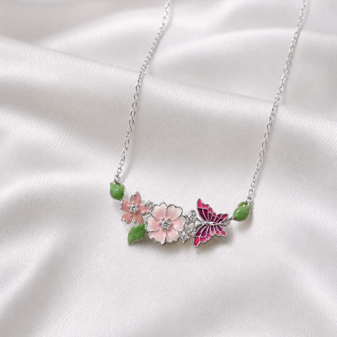 Enchanted Spring Blossom Necklace - Image 2