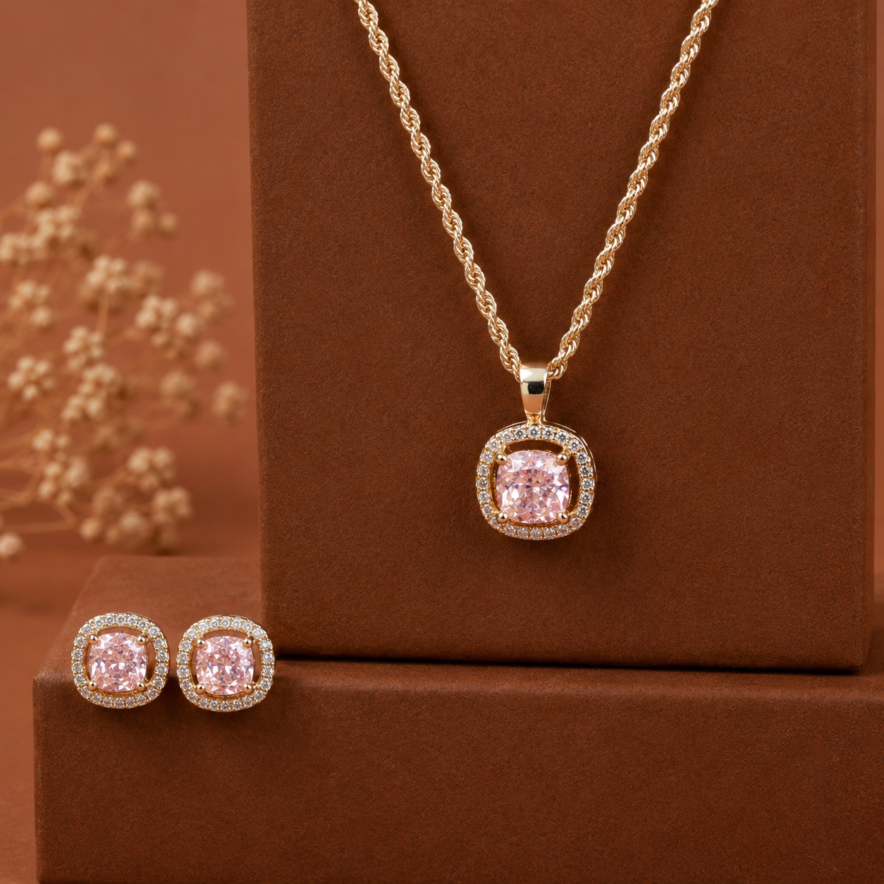 Blush of the Dawn Pendant Set - Image 2