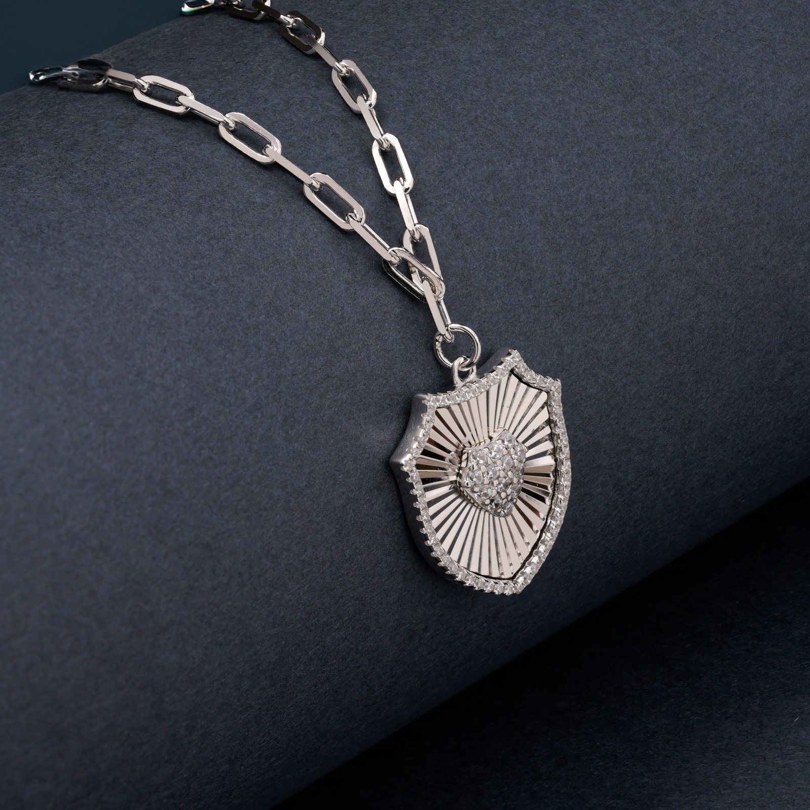 Sunburst Shield Necklace - Image 3