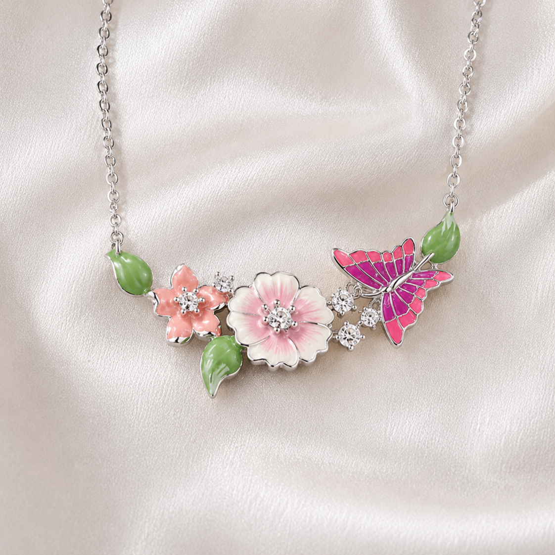 Enchanted Spring Blossom Necklace - Image 3