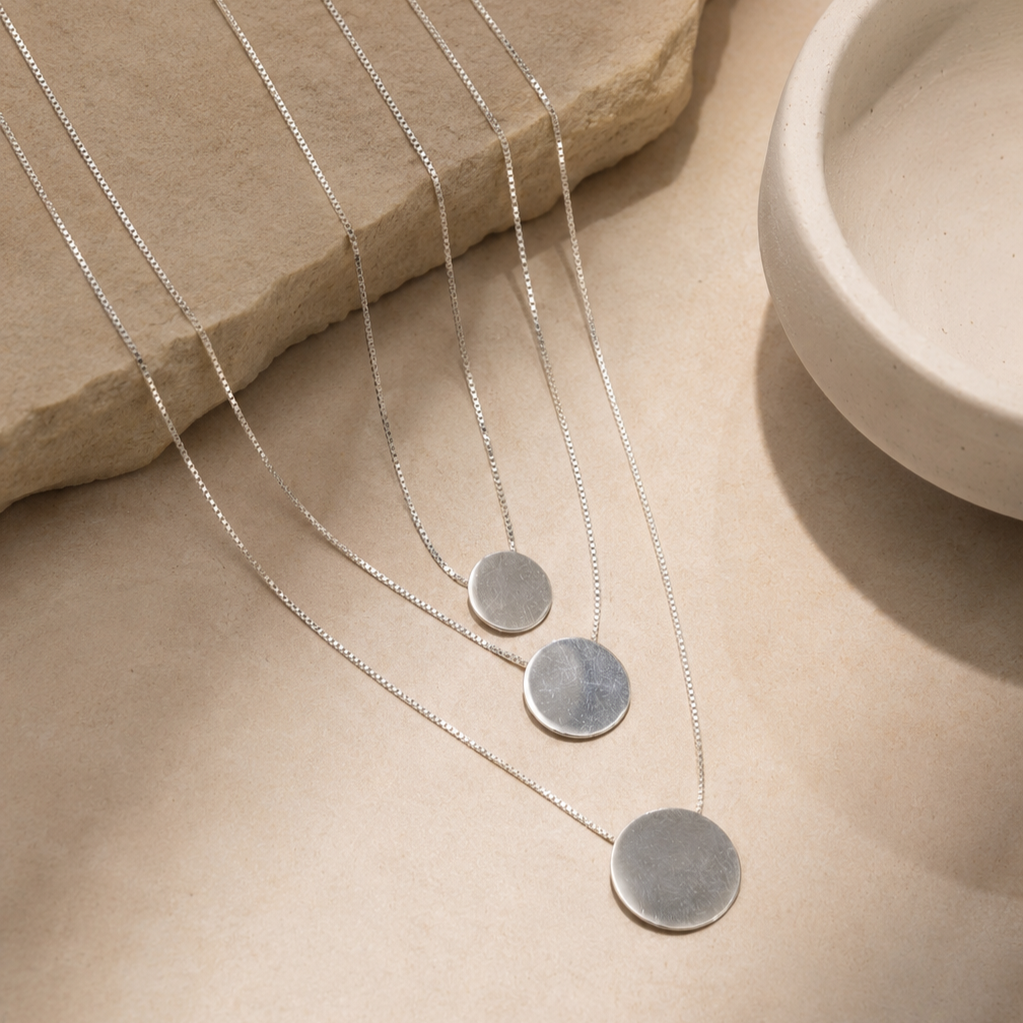 Triple Eclipse Layers Necklace - Image 3