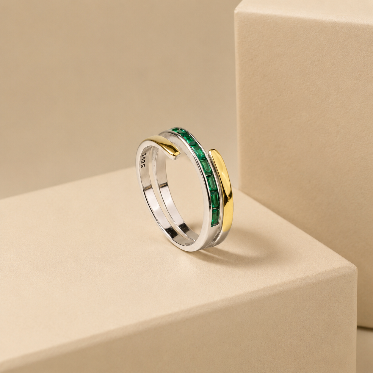 The Viridian Stack Ring - Image 3