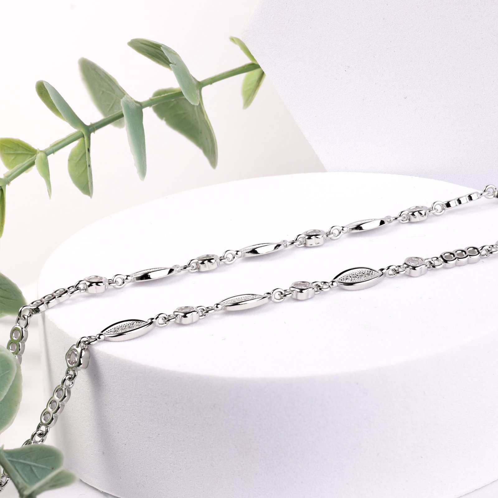 The Celeste Link Anklet Pair - Image 4