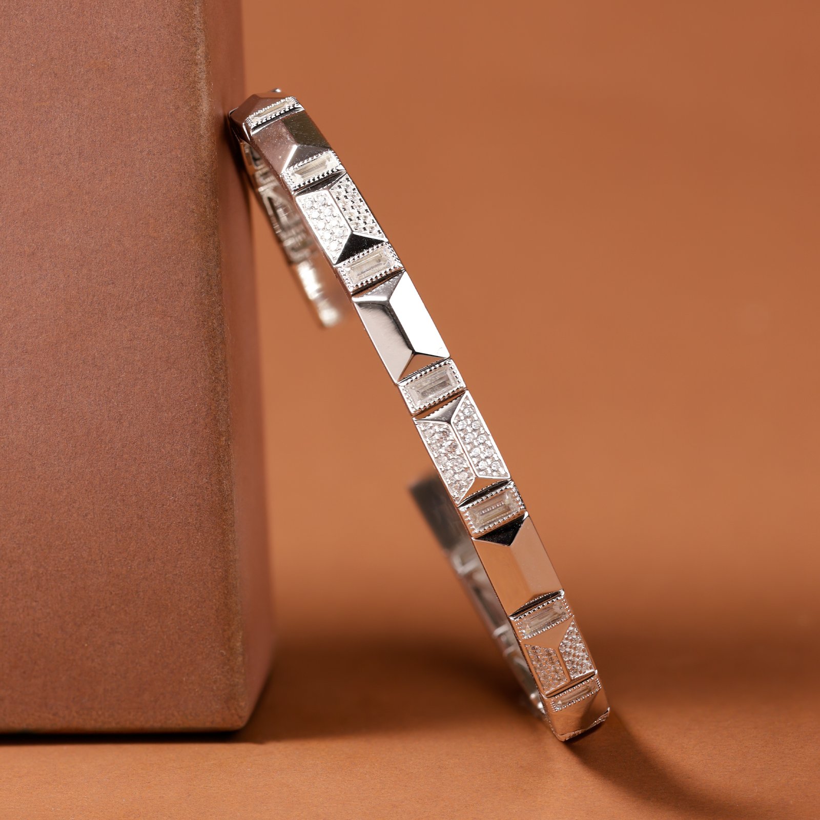 The Royal Pyramid Cuff Bracelet - Image 4