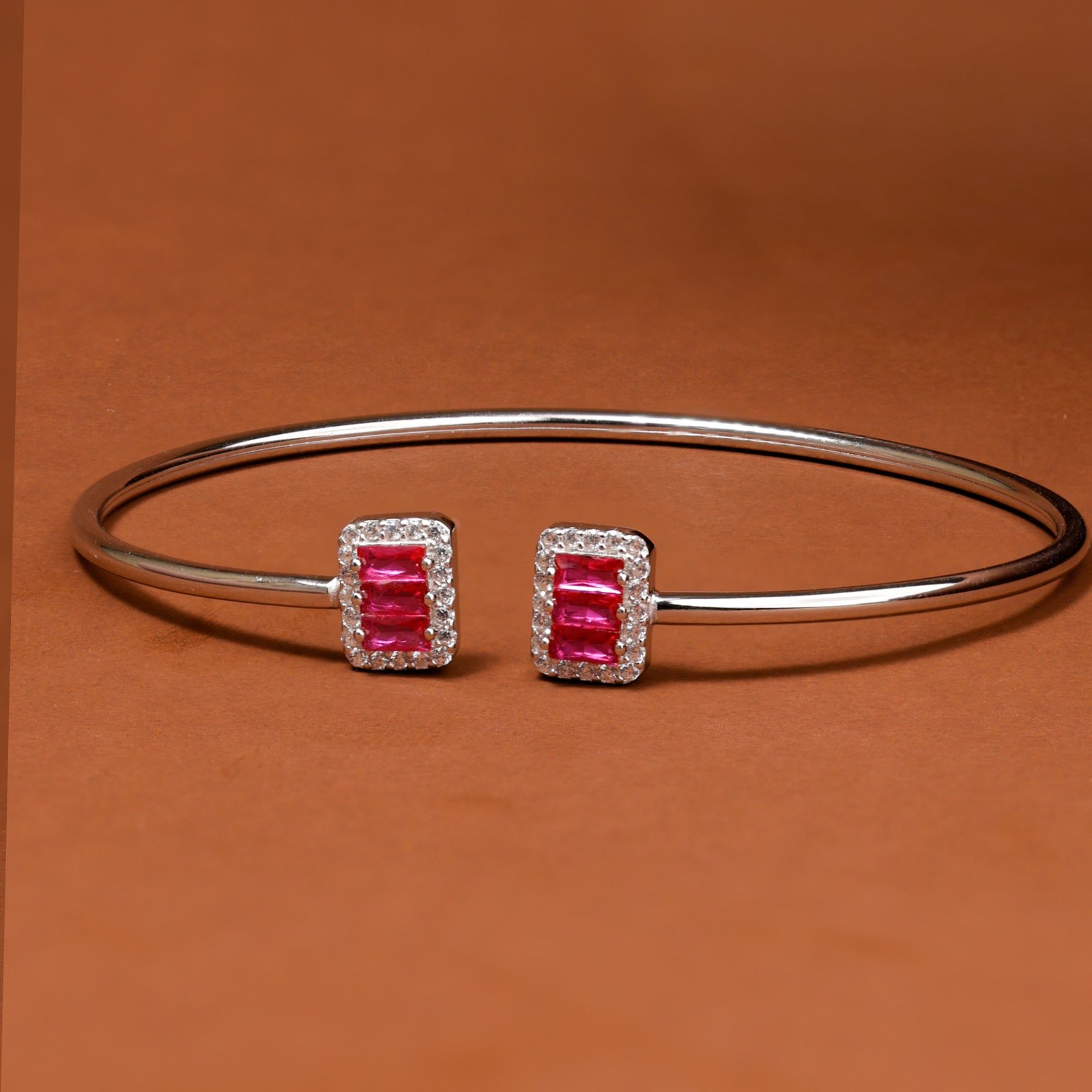 The Raspberry-Pink Cuff Bracelet - Image 5