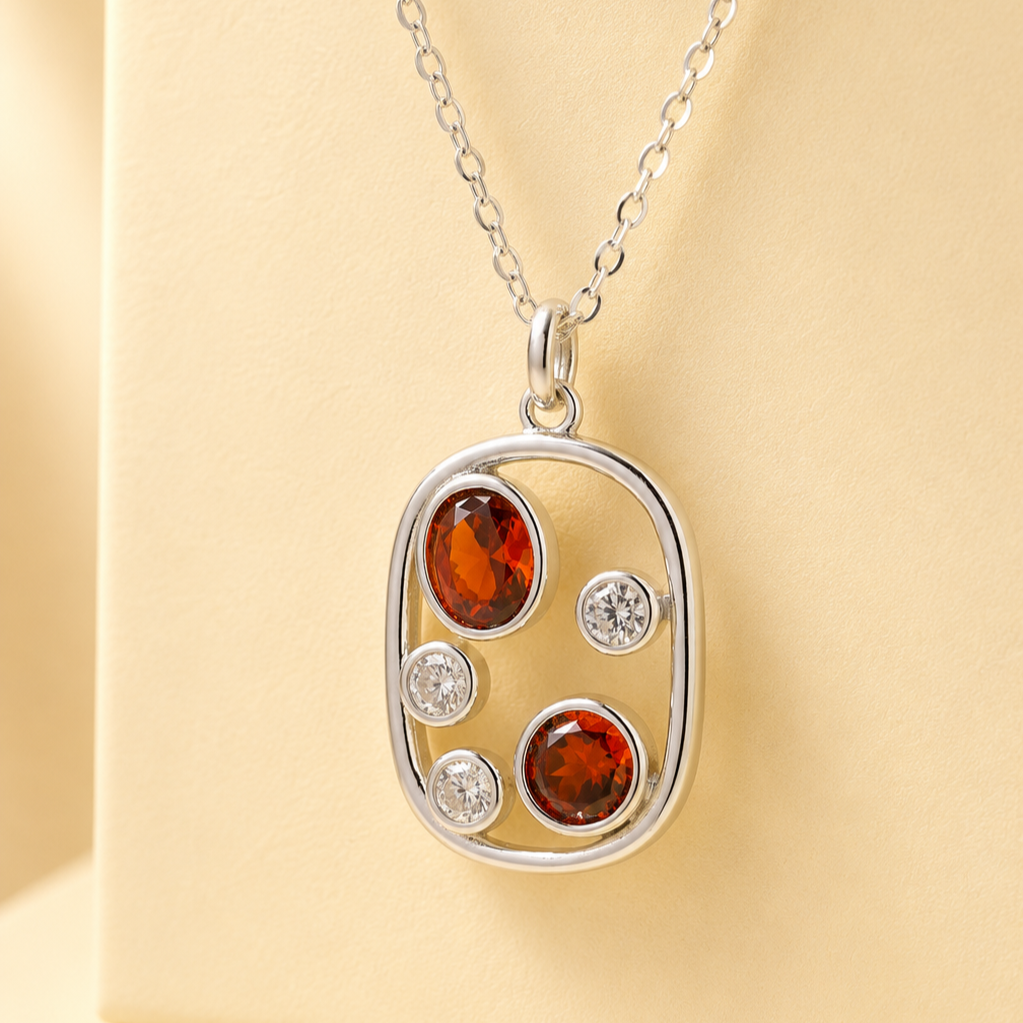 Garnet Aura Necklace - Image 3