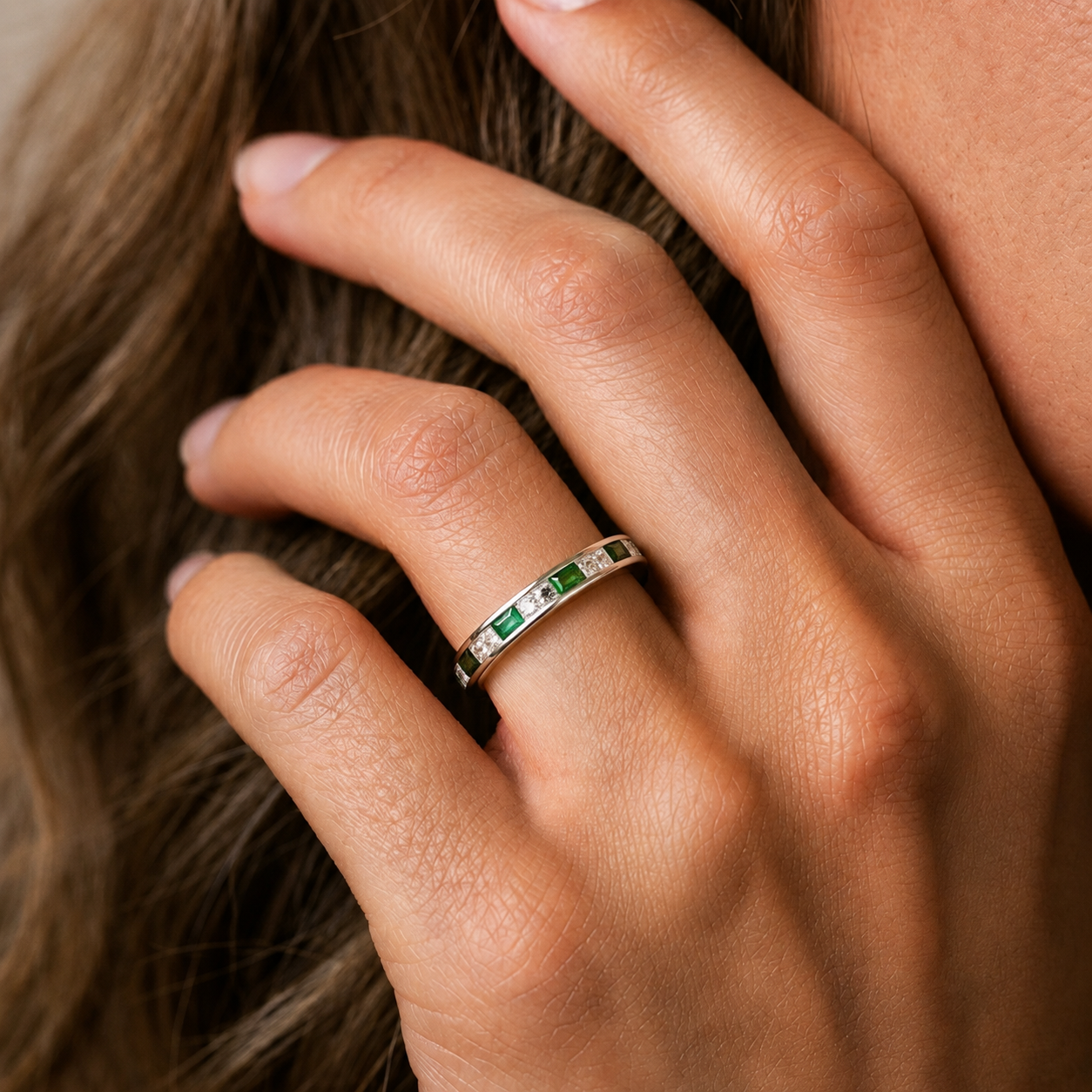 Green Eternity Ring - Image 3