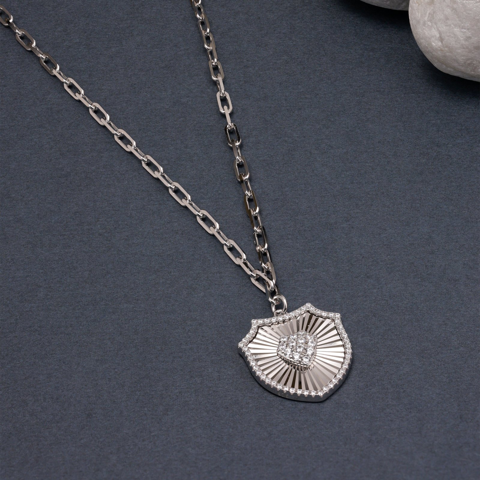 Sunburst Shield Necklace - Image 4