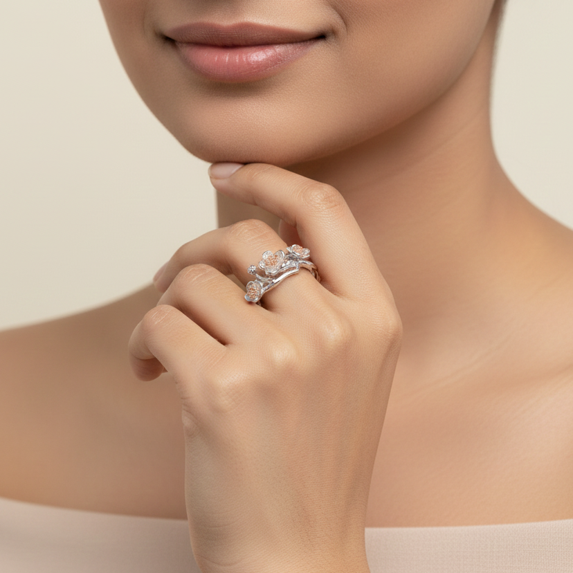 Dreamy Cherry Vine Ring - Image 4