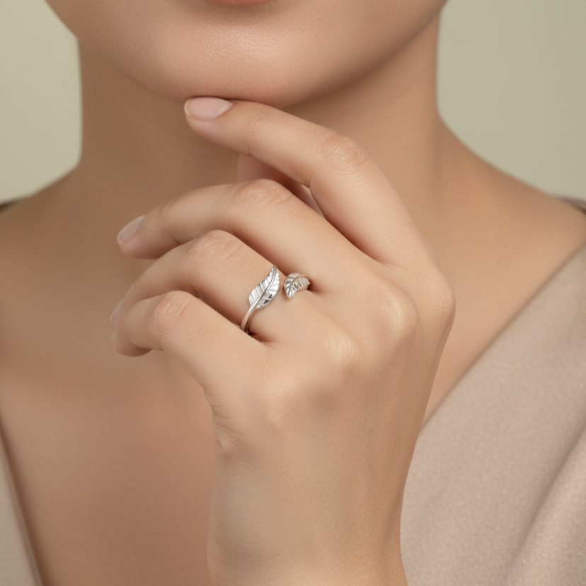 Leafy wrap Ring - Image 4