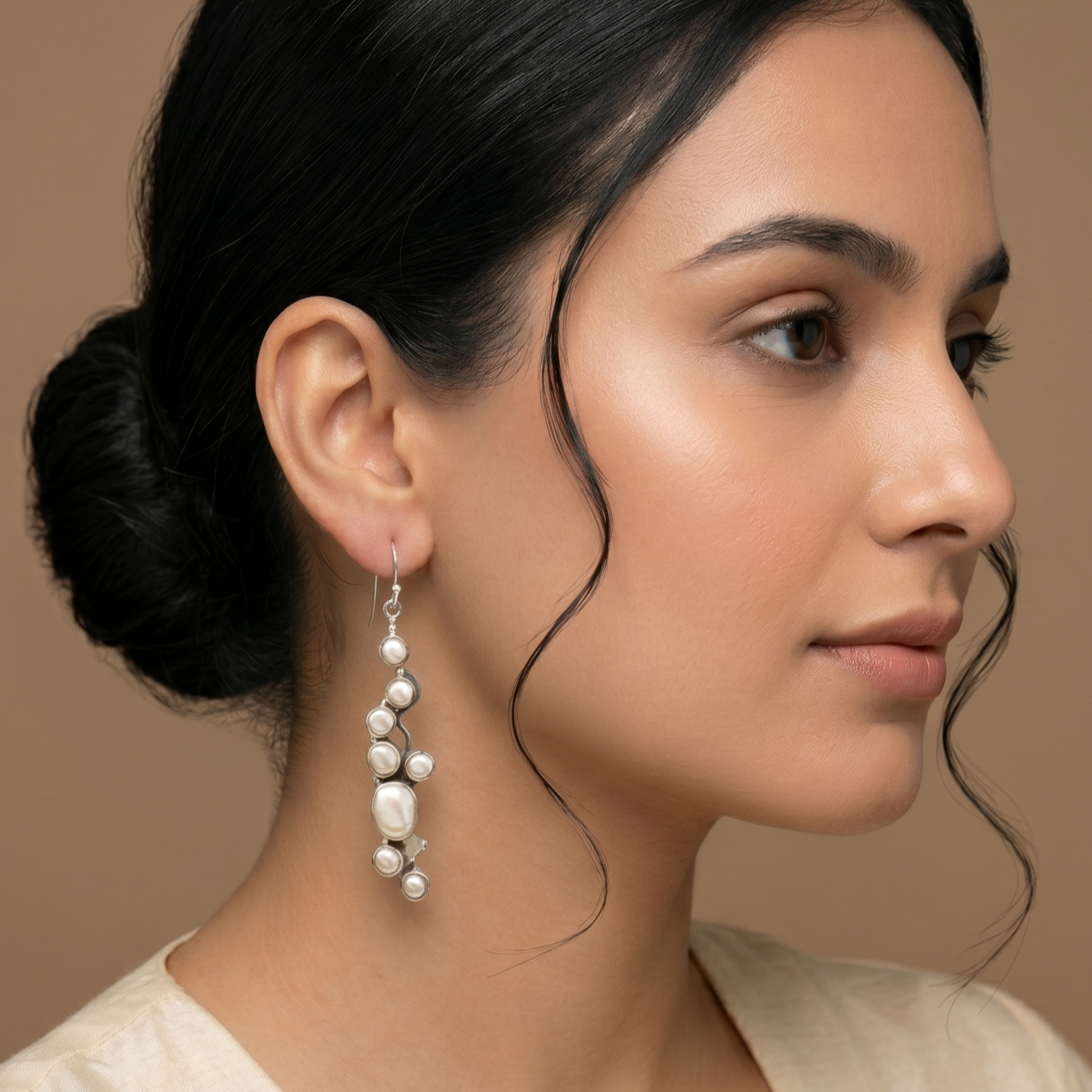 The pearl Nabula Dangler Earring - Image 5